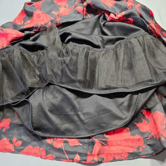 Blondie Nites Black Red Formal Mini Dress NEW Sleeveless Women's Size 5 Juniors - Picture 11 of 12